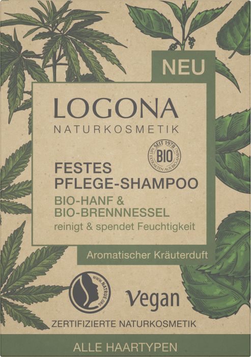 Bio-Brennnessel Festes NaturWarenKaufhaus im Pflege-Shampoo Bio-Hanf & Logona