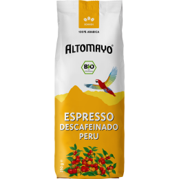  ALTOMAYO Espresso entkoffeiniert, ganze Bohnen bio 250 g